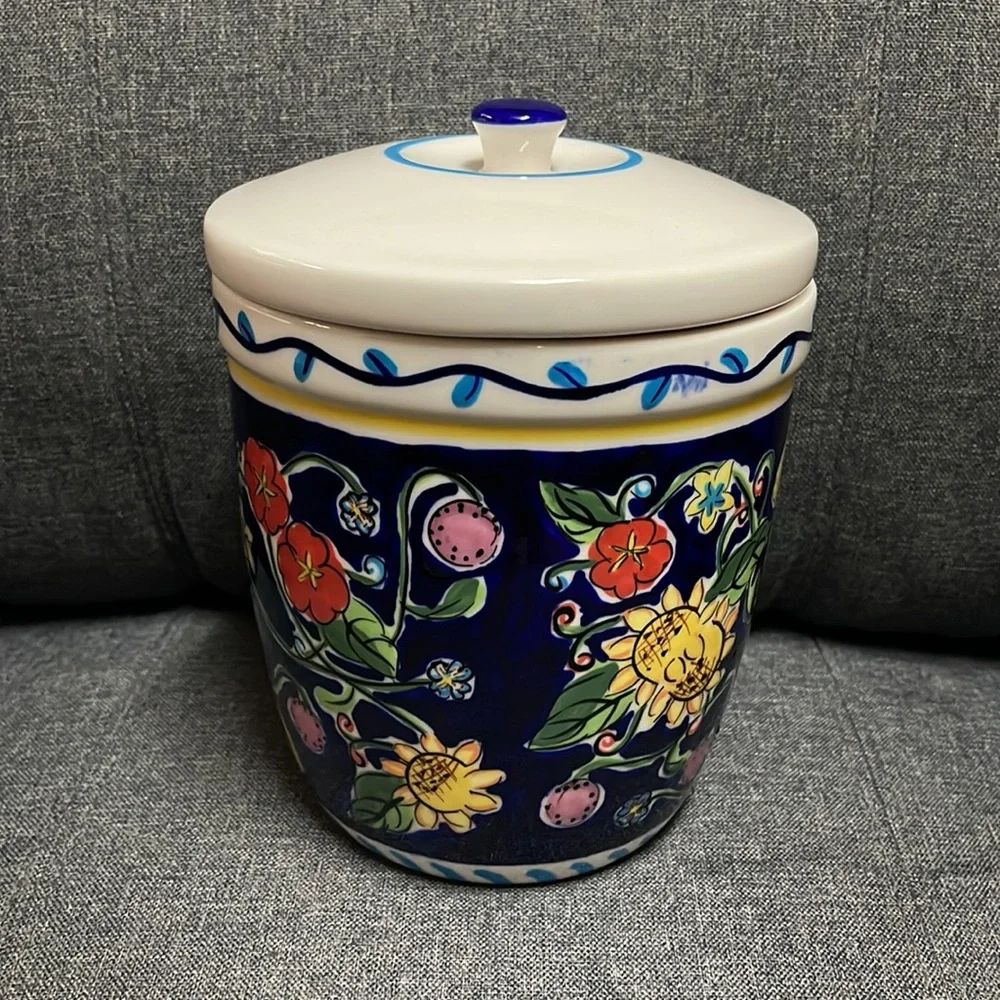 Starbucks Vintage Floral/Lemon Canister